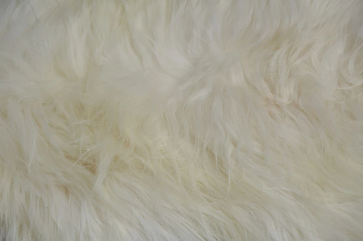 White sheepskin XL