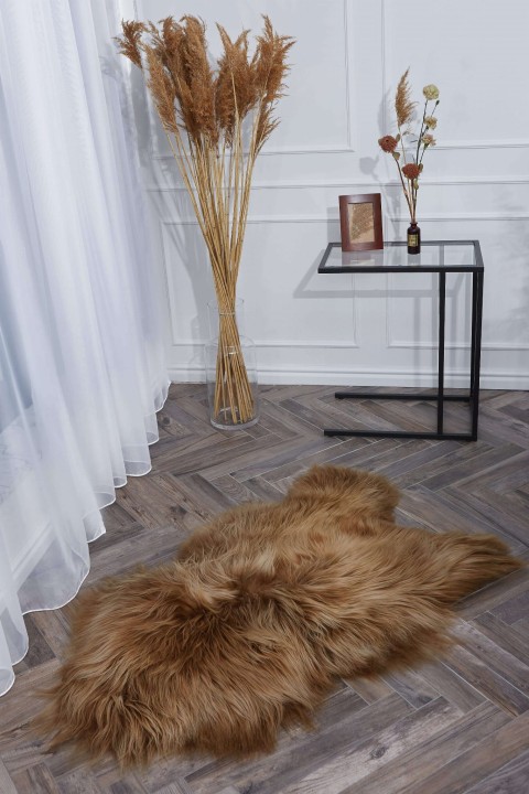 Skóra owcza - Rudy - Island długi włos