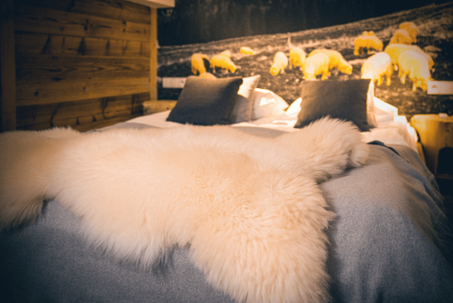 Genuine natural sheepskin cream