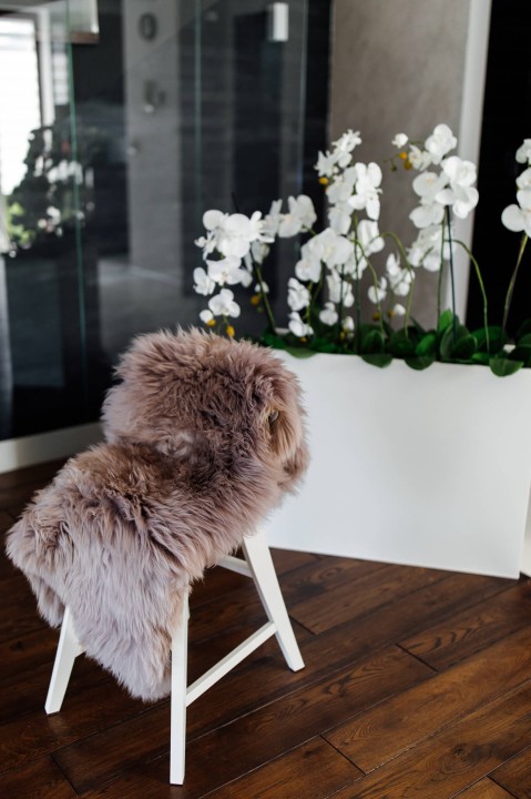 Skóra owcza - beżowa - duża