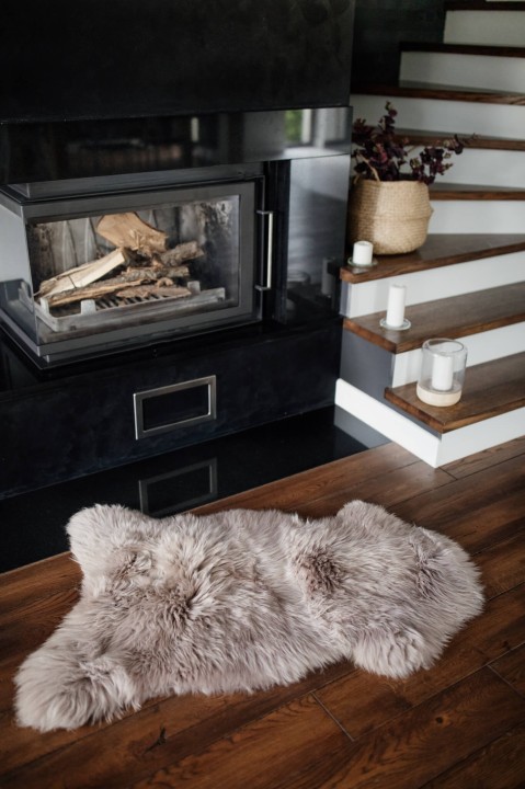 Skóra owcza - beżowa - duża