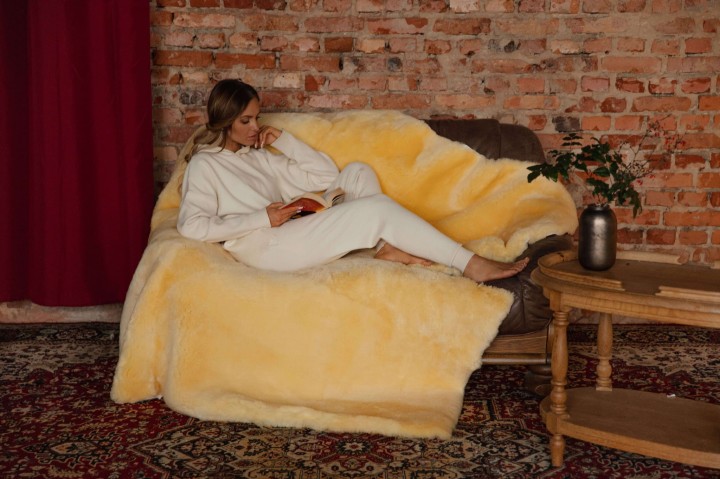 śpiwór dla dorosłych ze skóry merynos leczniczej