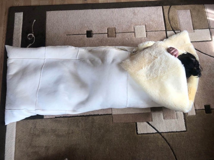 śpiwór dla dorosłych ze skóry owczej leczniczej relugan