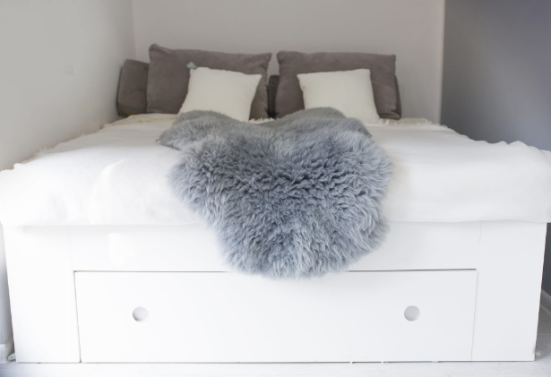 skóra owcza szara mała