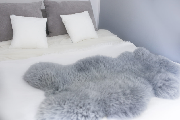 skóra owcza szara mała