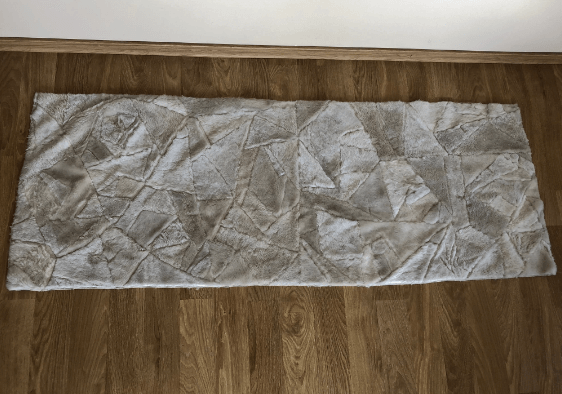 dywan narzuta zszywana beż